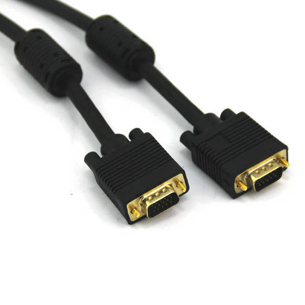 Vcom 50ft VGA Male to VGA Male Cable (Black) CG381D-G-50